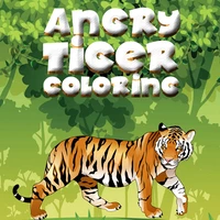 Angry Tiger Coloring mobile