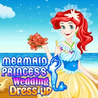 Mermaid princess wedding dress up mobile